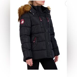 Canada Weather Gear Women's Short Parka Puffer Coat Size L NWT